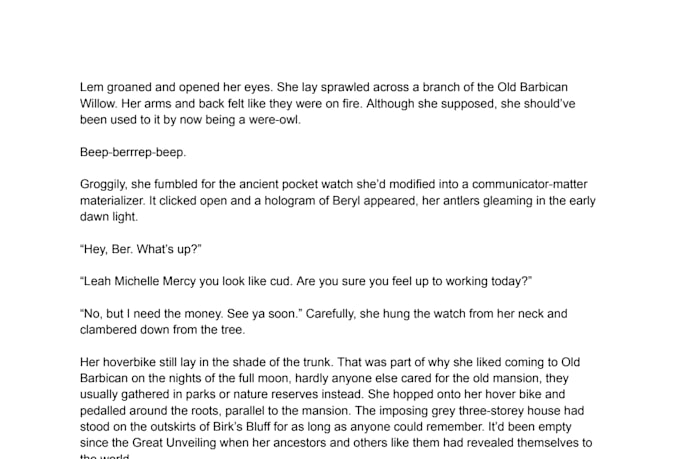 write a short story for you